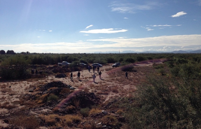 Desierto La mayoría de los restos estaban calcinados, y otros más estropeados por estar a la intemperie, lo que reduce la esperanza de que un examen de ADN pueda traer respuestas. Foto: Vice