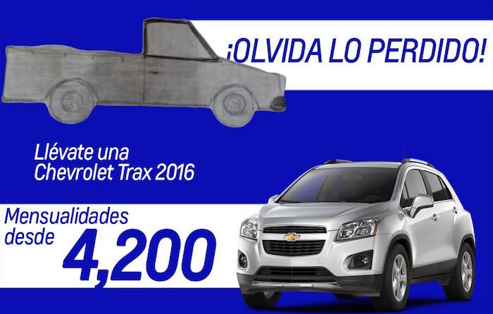 La imagen publicada por Chevrolet Monclova Foto: Especial.
