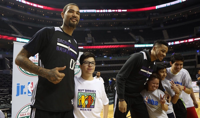 Los jugadores de los Sacramento Kingsestuvieron presentes como parte del NBA Global Games Mexico City 2015. Foto: Francisco Cañedo, SinEmbargo
