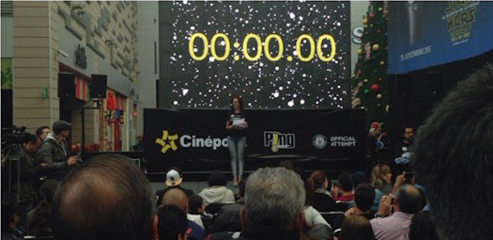 Momento antes de la presentación de a pirámide. Foto: Especial Momento antes de la presentación de a pirámide. Foto: Especial