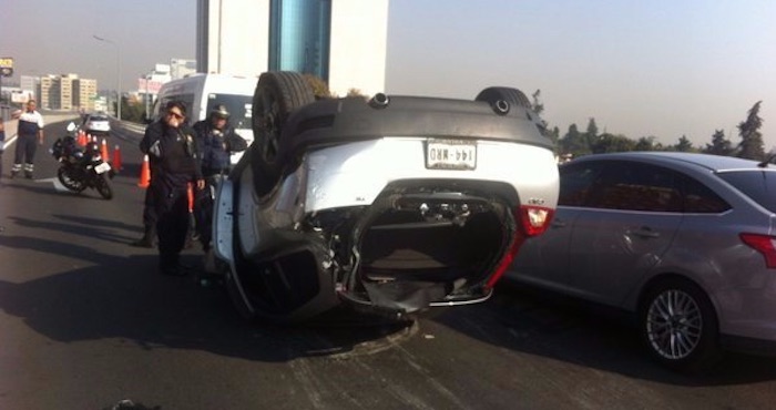 El accidente se registro alrededor de las 9:00 horas de este miércoles. Foto: @vulcano_7