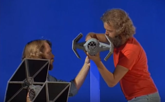 Maquetas utilizadas durante el rodaje de 'La guerra de las galaxias' en ILM. Foto: Wikimedia.org