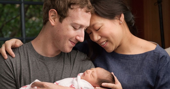 Mark Zuckerberg anunció hoy que, celebrando el nacimiento de su hija, Max, donará el 99 % de sus acciones de Facebook. Foto: Facebook Mark Zuckerberg