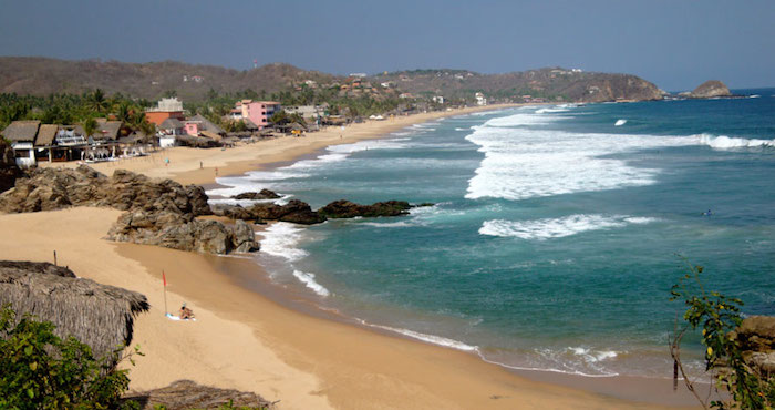 Zipolite, playa de Oaxaca. Foto: Especial