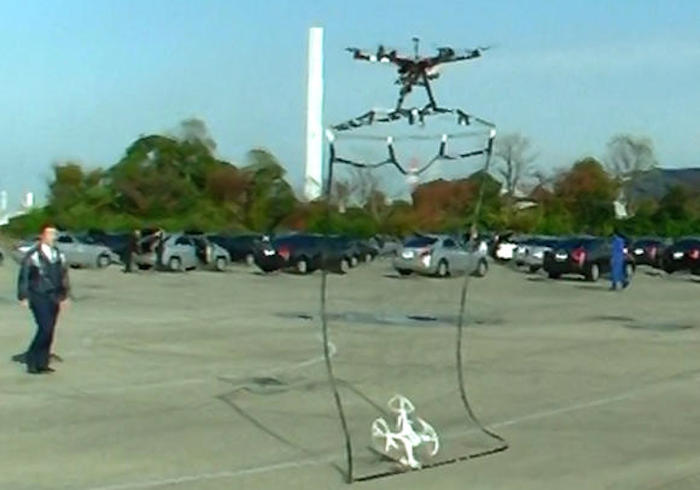 El dron policía que detiene a drones. Foto: TICbeat
