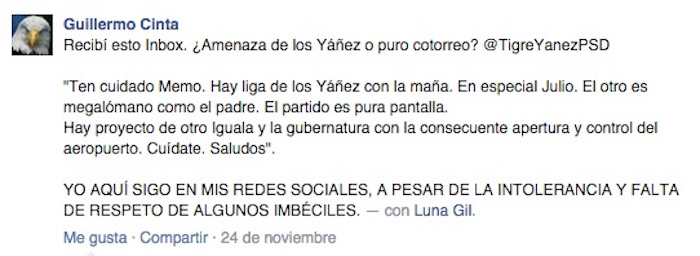 Foto: Twitter vía @GuillermoCinta