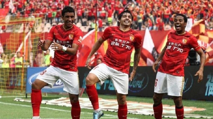 En China los comparan con el Real Madrid , pero en México son unos desconocidos. Foto: Twitter Guangzhou Evergrande