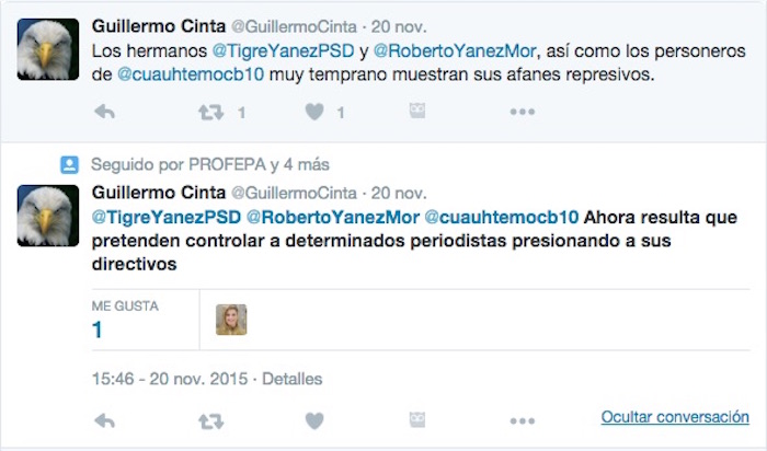 Foto: Twitter vía @GuillermoCinta