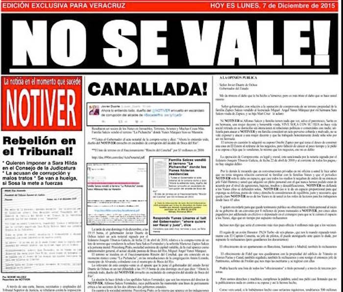 Periódico Notiver. Foto: Especial