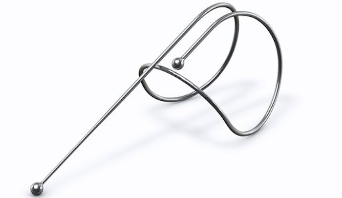 Recreación del dispositivo PneumRx Endobronchial Coil.Un método novedoso y poco invasivo para tratar problemas respiratorios. Foto: AP