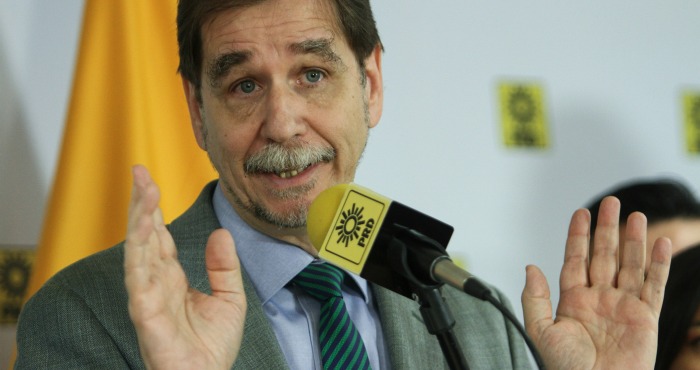 Agustín Basave, dirigente nacional del Partido de la Revolución Democrática afirma que este año el PRD ganó tres gubernaturas. Foto: Cuartoscuro