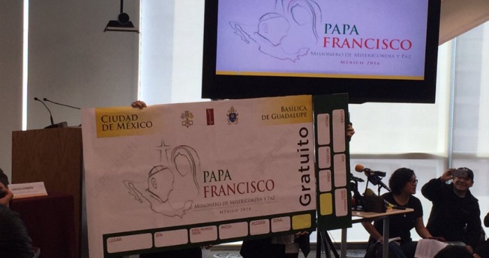 La distribución de los tickets por medio de las 93 diócesis se dejó para pocos días antes de la llegada del Pontífice por razones de seguridad y para evitar la falsificación. Foto: CEM