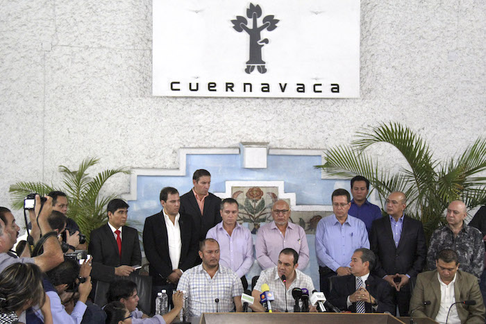 Cuauhtémoc Blanco, Alcalde de Cuernavaca y miembros de su gabinete. Foto: Cuartoscuro