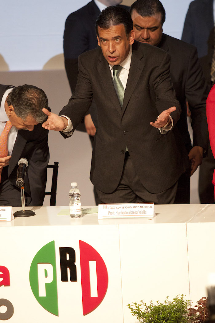 Moreira presentó su renuncia como presidente el PRI en diciembre del 2011 por el escándalo de la deuda en Coahuila. Foto: Cuartoscuro