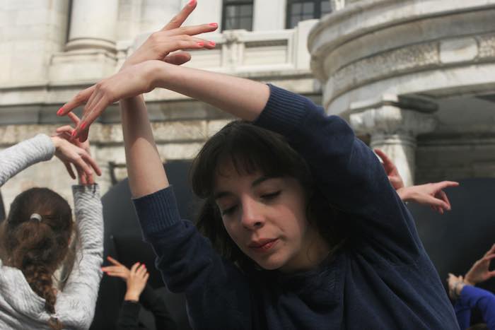 Las mujeres representaron el Lago de los Cisnes. Foto: SinEmbargo/Valentina López