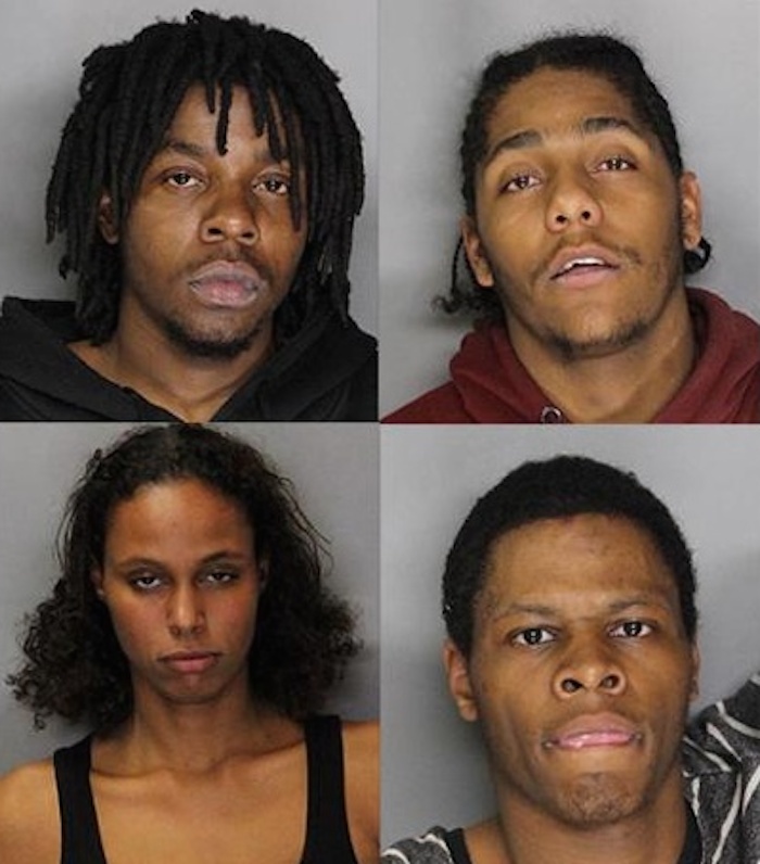 Las cuatro personas arrestadas fueron: Daniel Lutin, Carlos Oliva, Teresa Owens, Russell La'Carr. Foto: Departamento de Policía de Sacramento