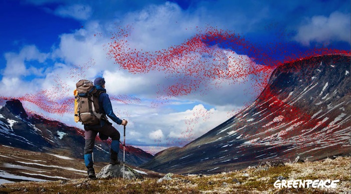 Greenpeace exige al sector que dé ejemplo y elimine los tóxicos de su proceso de producción. Foto: Greenpeace.