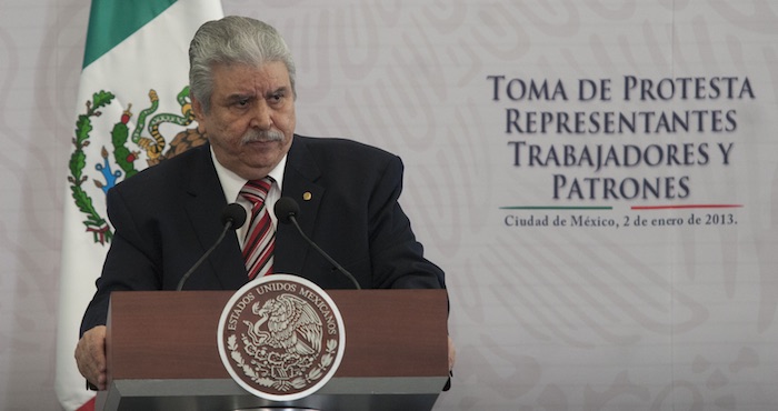 Aceves del Olmo era líder de la Federación de Trabajadores del Distrito Federal. Foto: Cuartoscuro