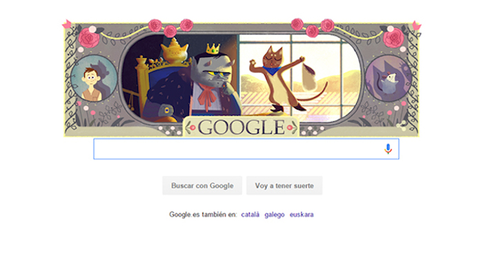 Google homenajea a Perrault. Foto: Especial