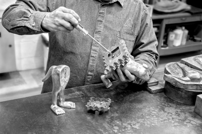 Armado de la pieza en Zona Maco. Foto: Especial