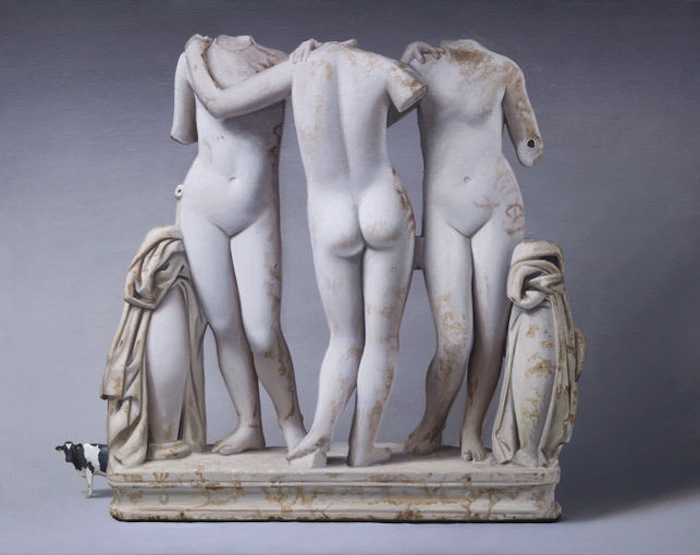 "Víctima 2. Vaca". Óleo sobre lienzo. Lino Lago. Foto: ElDiario.es