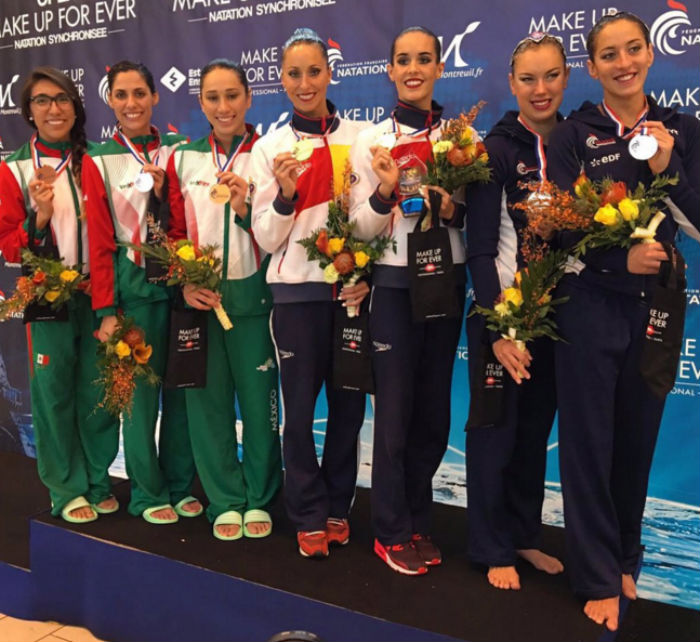 Junto a sus compañeras ganó una medalla de bronce a principios de este mes. Foto: Twitter (@NuriaDiosdado)