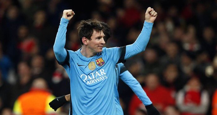 Messi es elximo goleador en la historia del Barcelona con 4 Foto: Twitter @FCBarcelona