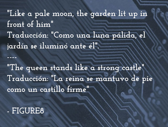 Dos de los símiles creados por FIGURE8 a partir de 'jardín' y 'reina'. Foto: especial.