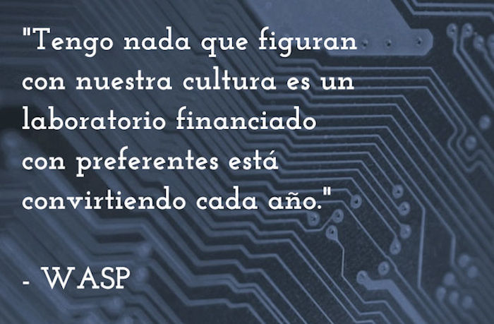 Una poesía por ordenador sobre las preferentes. Foto: especial