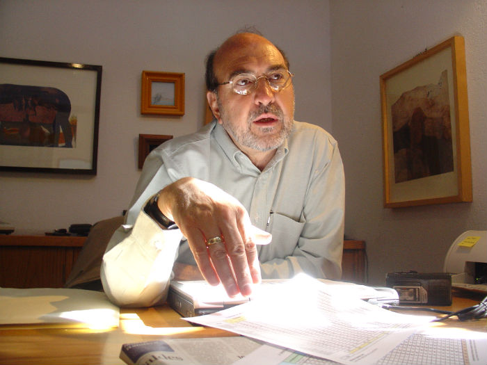 Luis Nava Calvillo, uno de los expertos que apoya a familias afectadas. Foto: Pulso