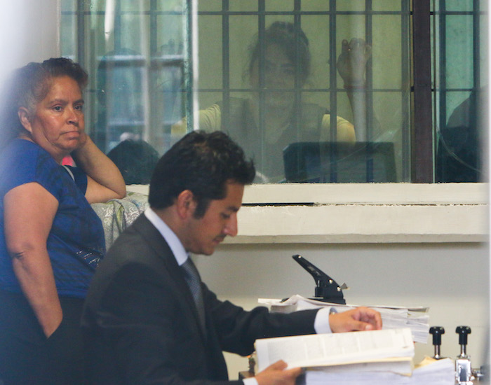 Nestora Salgado, líder de las autodefensas en la montaña de Guerrero, durante una audiencia en los juzgado en Santa Martha Acatitla en agosto de 2015. Foto: Cuartoscuro