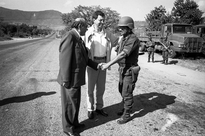 “Tatic”, en los Diálogos por la Paz en San Cristobal, en 1994. Foto: Cuartoscuro