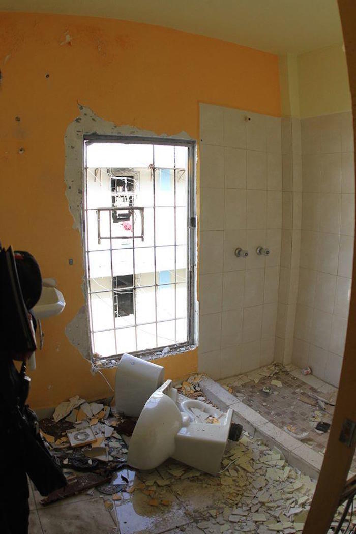 Celda de Juan Pedro Saldívar Farías, "Z 27". La cual contaba con minisplit, frigobar, televisión de paga y baño privado. Foto: Facebook Comunicación Social del Estado de Nuevo León