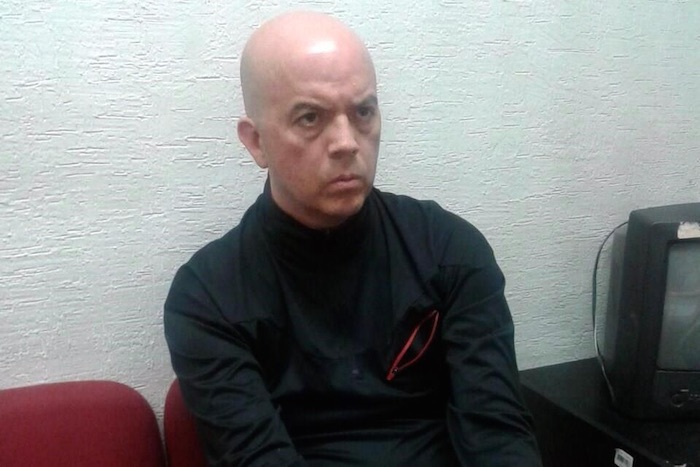 En la imagen Jorge Morales Borbón tras ser detenido hoy en Sonora. Foto: Twitter