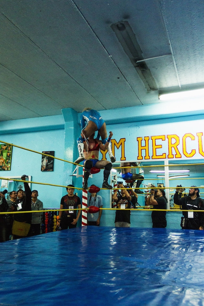 En el gimnasio Hércules, legendario recinto de la colonia Guerrero. Foto: Irving Cabello / Vice