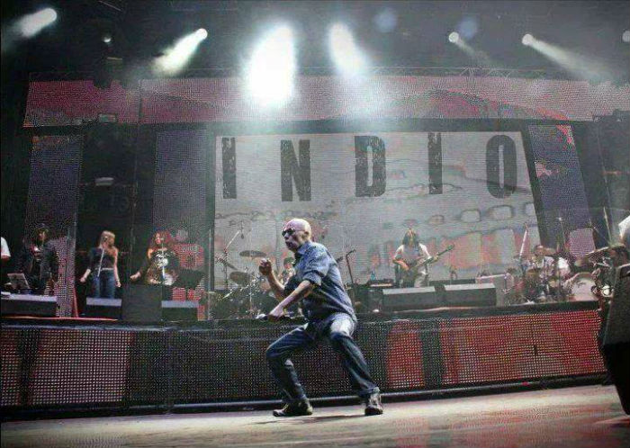 El Indio Solari, un fenómeno extraordinario de popularidad. Foto: Facebook