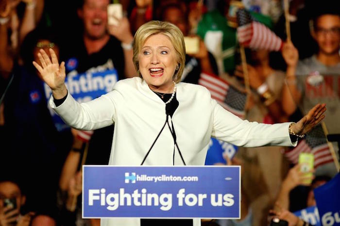 Hillary Clinton festeja en Miami, Florida, las victorias obtenidas durante este Supermartes. Foto: EFE