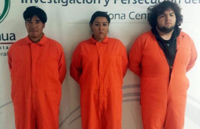 Los detenidos por el asesinato del joven. Foto: Especial