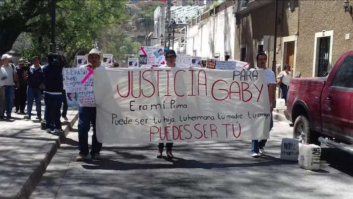 Guanajuatenses marchan contra los feminicidios. Foto: Zona Franca