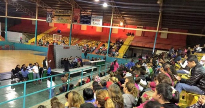 El evento donde se dio la instrucción a los pobladores de Piedras Negras de que negaran haber tenido hambre en los últimos meses. Foto: El Siglo de Torreón