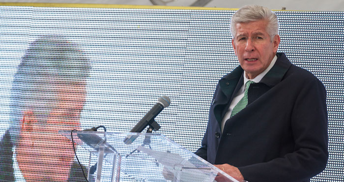 El titular de la SCT durante una conferencia el pasado martes. Foto: Archivo/Cuartoscuro.