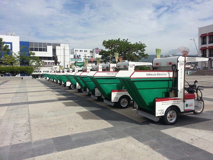 Los vehículos que ya circulan son utilizados para servicios públicos como la recolección de basura. Foto: Especial.