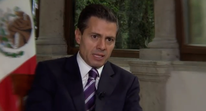 Peña Nieto dijo que su Gobierno lo único que quiso hacer fue apoyar "en este hecho tan crítico" ocurrido a los normalistas de Ayotzinapa. Foto: Presidencia.
