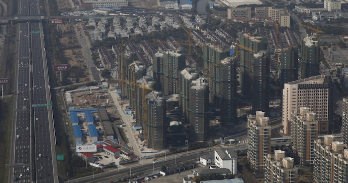 La ciudad de Shanghái vista desde un avión. Foto: EFE.