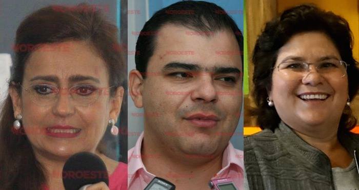 De derecha a Izquierda: Sylvia Treviño, esposa del Alcalde mazatleco Carlos Felton, Guillermo Prieto Guerra, rimo del ex candidato a Gobernador Heriberto Félix Guerra, Imelda Castro Castro, dos veces Diputada local. Foto: Especial