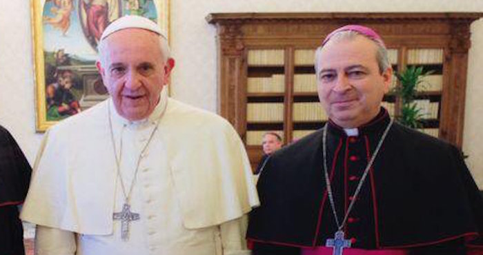 El papa nombró a Cavazos Arizpe obispo de San Juan de los Lagos. Foto: Twitter @Monscavazos.