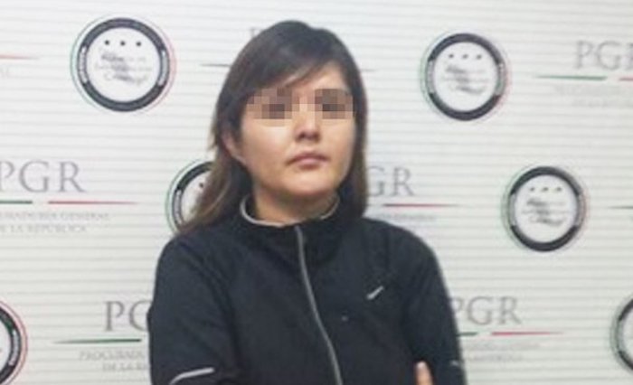 La Agencia de Investigación Criminal de México detuvo a Brenda Berenice Delgado Reynaga. Foto: Twitter vía @PGR_AIC