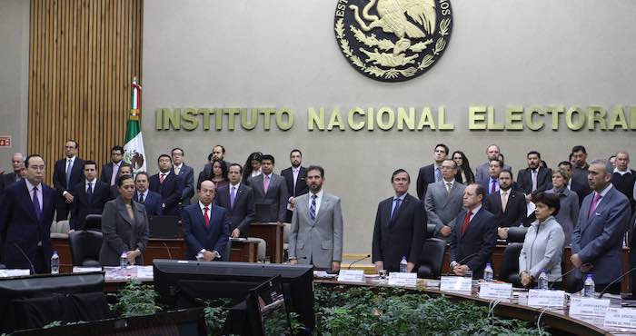 En la imagen, los consejeros del INE durante una sesión. Foto: Cuartoscuro.
