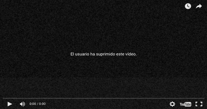 El mensaje que aparece al intentar reproducir el link con el que fue compartido el video. Foto: especial.