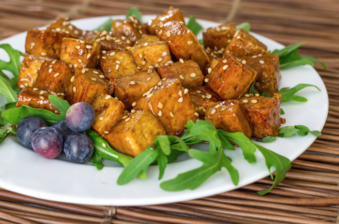 Tofu Braseado. Foto: Delantal de Alces.